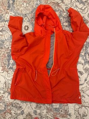 G.H. Bass & Co. Orange Hooded Windbreaker Jacket